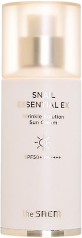 The Saem Snail Essential Крем солнцезащитный для лица с экстрактом улитки Snail Essential EX Wrinkle Solution Sun Cream