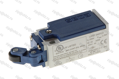 Выключатель концевой быстрого переключения угловой 1-но направленный с пластмассовой консолью и пластмассовым роликом Ф14мм (1НО+1НЗ), EMAS L5K13MIP311