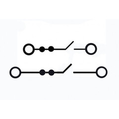 Клемма пружинная Push-IN /0,2-2,5mm2/16A/500V/ 2-х уровневая с ножевым размыкателем на каждом уровне