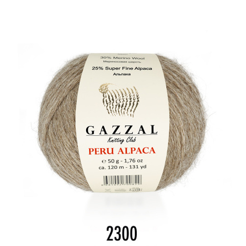 Пряжа Peru Alpaca , 50г, 120м, 25%альпака, 30%мериносовая шерсть, 45%акрил (цена за уп,)