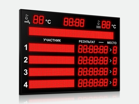 Табло для плавания Импульс 710-D10x8-L4xD10x7-L4xS10x64xP10-S10x128xP10-T-T2