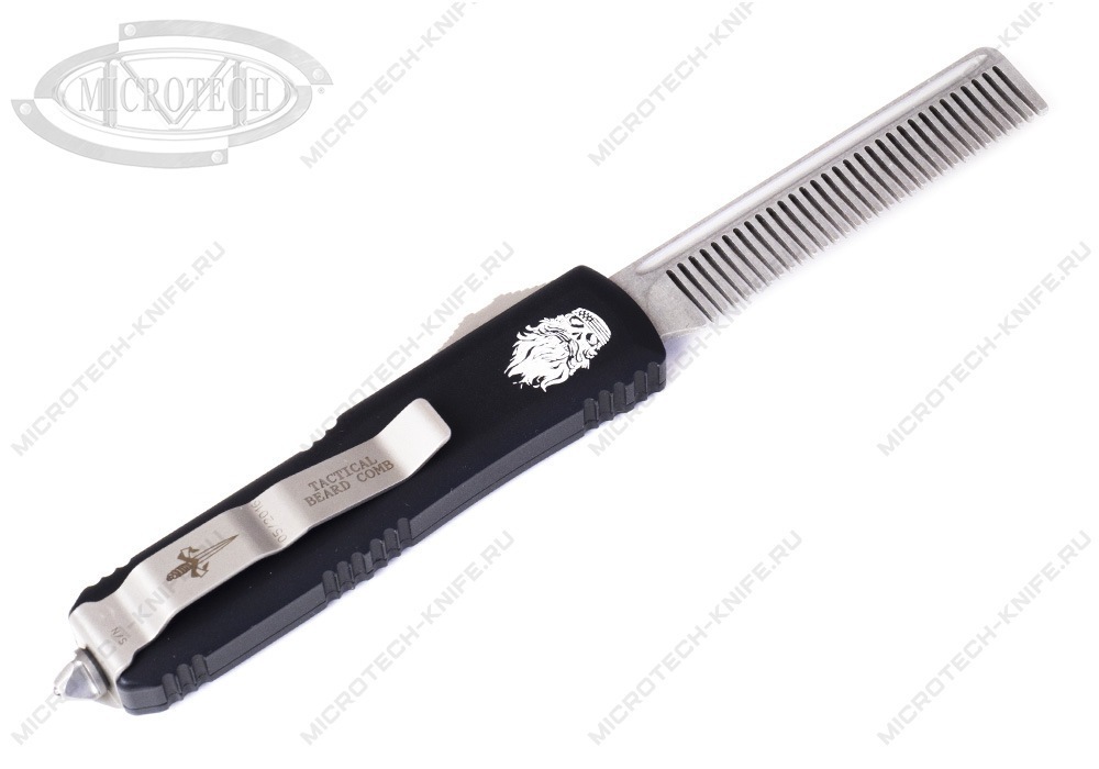Microtech Tactical Beard Comb Stonewash Fine Tooth 17-4PH