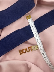 Подвяз трикотажный синий 0,84 м, ширина 4 см