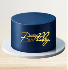 Топпер фронтальный Happy Birthday акрил №7