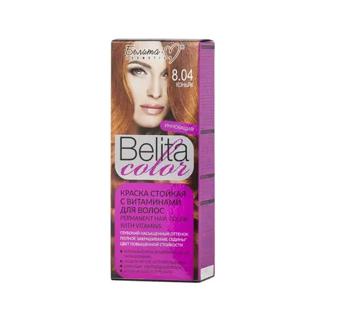 Белита-М COLOR NEW Краска для волос тон №08.04 Коньяк (с витаминами)
