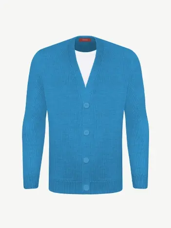 Кардиган с пуговицами из шелка