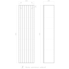 Шкаф навесной Finlay 400