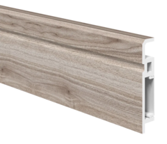 Напольный плинтус ПВХ Foresta Aviv Орех Пекан сливочный стронг FA 029 2000х70х13 мм