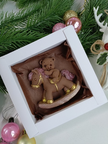 Шоколадная лошадка с мишкой