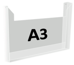 Карман А3 объемный горизонтальный под пачку газет