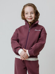 жакет  для девочки  КР 302884/бордовый 1411 к651