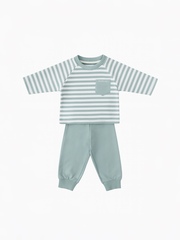 Костюм в полоску, Мятный