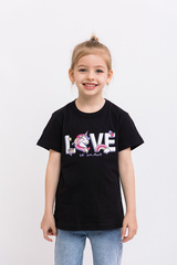 011_БК25 Футболка кор.рукав д/д, чёрный