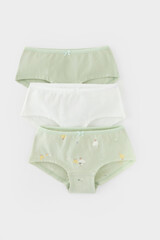 трусы/ уп  для девочки  К 1964-3уп/сахар,морская пена,гусята