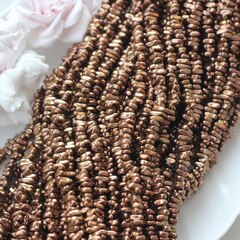 Гематин гематит, неровные бусины, 9 мм, шоколад, 1 нить, ГМ055