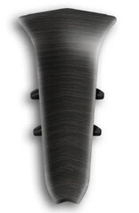 Угол внутренний для плинтуса 70мм "Идеал Классик", 302 Венге черный