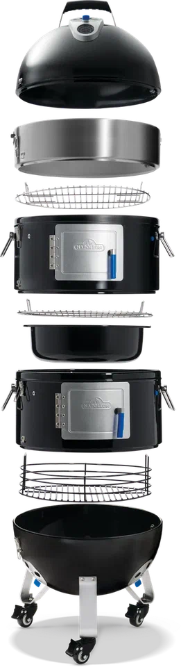 Угольный гриль-смокер Napoleon, Apollo 18"