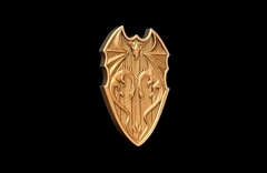 Силиконовый молд Щит Дракона