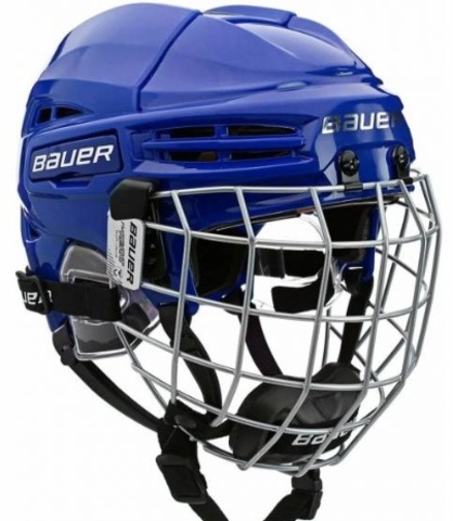 Шлем с маской BAUER RE-AKT 100 YTH синий