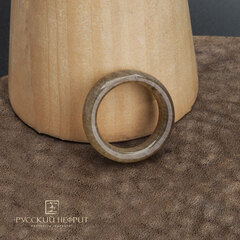 Кольцо "Классика". Табачный нефрит.