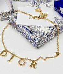 Колье цепочка DIOR с подвесками буквами