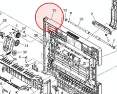 Дверца Konica Minolta Door оригинальный A93E810118