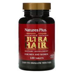 Nature's Plus, Ultra Hair, для мужчин и женщин, 120 таблеток