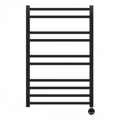 Полотенцесушитель электрический, Lemark Atlantiss - LM32810REBL (П10 500x800), левый/правый, черный