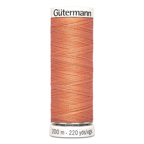 Нить Sew-All 200 м, Gutermann, 587 яркий желто-розовый