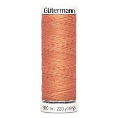 Нить Sew-All 200 м, Gutermann, 587 яркий желто-розовый