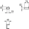 Ideal Standard T4506GN CONCA Крючок одинарный квадратный (290777)