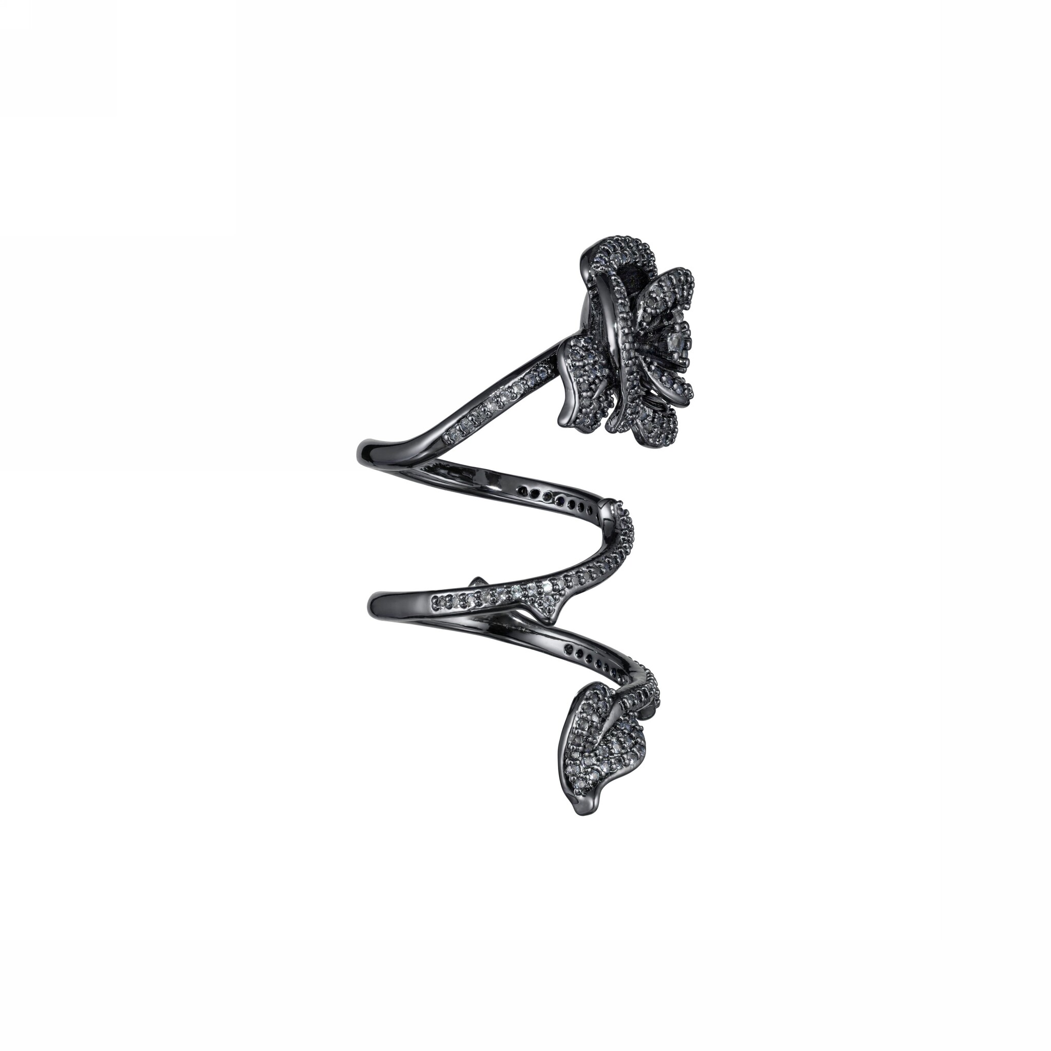 Кольцо Big Rosa Secret Garden Ring - Black