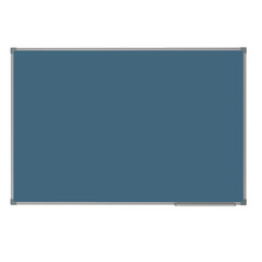 Доска магнитно-меловая настенная одноэлементная Attache 90х120 см лаковое покрытие металлическая рама с полочкой синяя