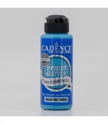 Гибрид Glitter 120мл , цвет 041 бирюзовый (блески серебро)
