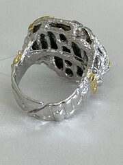 Хризоколла (кольцо из серебра)