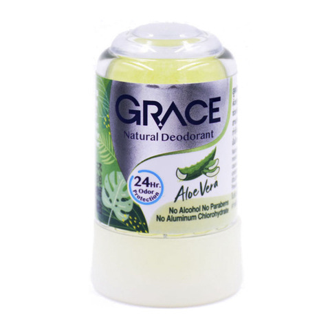 ALOE VERA, Crystal Deodorant, Grace (Дезодорант кристаллический алунитовый, АЛОЭ (Алое) ВЕРА, Грэйс),70гр