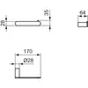 Ideal Standard T4497GN CONCA Держатель для туалетной бумаги без крышки, округлый дизайн (290744)