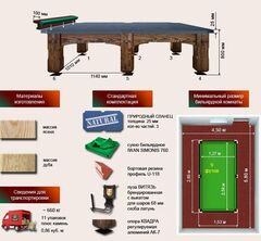Бильярдный стол для русской пирамиды 