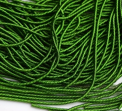 Канитель спиральная резная 1,5мм зеленая (№4767)