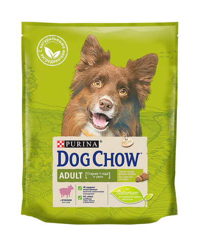 Purina Dog Chow сухой корм для взрослых собак (ягненок) 2,5 кг