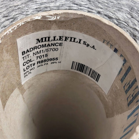 Смесовка с шерстью MilleFili BADROMANCE 570 серый меланж