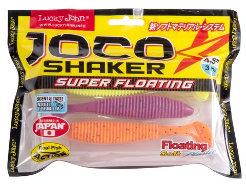 Виброхвост Lucky John JOCO SHAKER 4.5in (11,43 см), цвет MIX2, 3 шт.