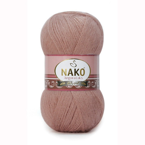 Пряжа Nako Angora Luks 11054 песочный(уп. 5 мотков)