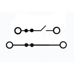 Клемма пружинныеPush-IN/ двухуровневые 0,2-2,5mm2/16A/500V/ с ножевым размыкателем на верхнем уровне
