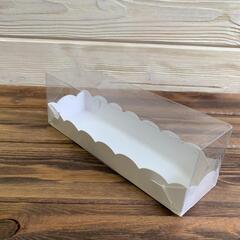 Коробка для макаронс ВОЛНА белая 190х55х55 мм