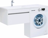 Aquanet 239217 Тумба с раковиной Токио 130 L подвесная 1 ящик цвет белый глянец (239217)