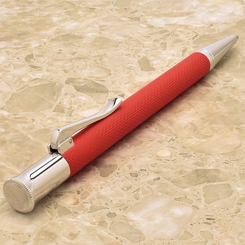 Ручка шариковая Graf von Faber-Castell Guilloche India Red
