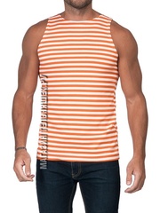 Купить Майка-тельняшка МЧС (оранжевая полоса) ГОСТ МИНОБОРОНЫ в Магазине тельняшек