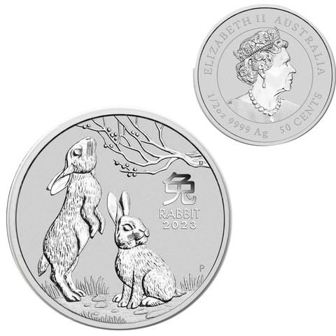 50 центов 4й релиз Лунары III - Год Кролика Австралия. 2023 год
