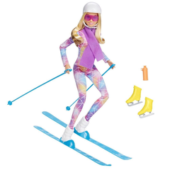 Кукла Барби "Зимнее приключение" на лыжах и коньках Barbie Skier and Ice Skater